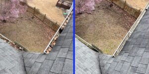 Gutter Cleaning Near me. Clear loose debris from Gutters and Downspouts.