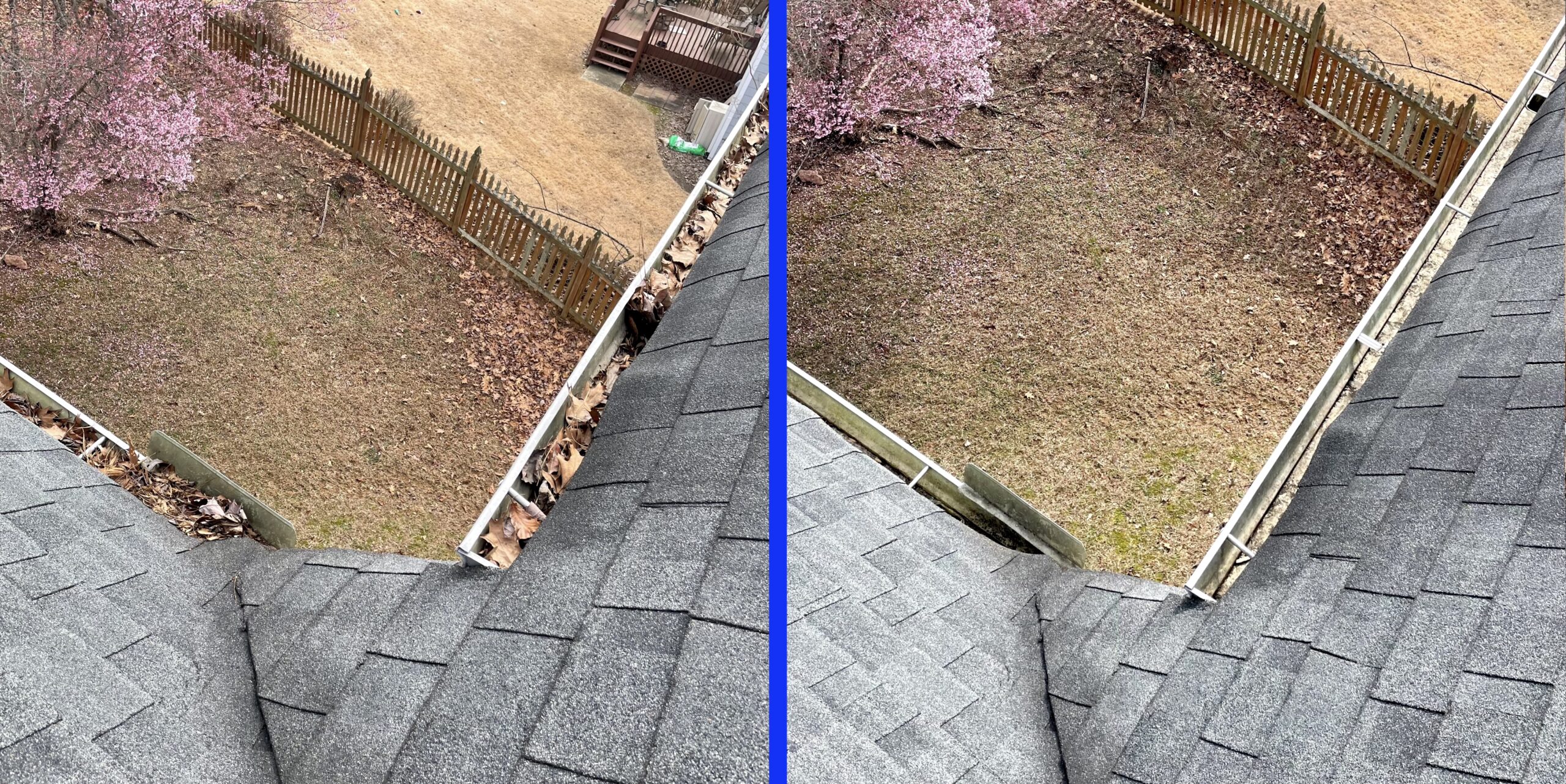 Gutter Cleaning Near me. Clear loose debris from Gutters and Downspouts.